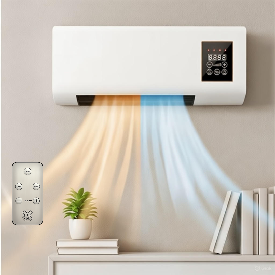 Calefactor y ventilador de pared 1800W - ClimaZen